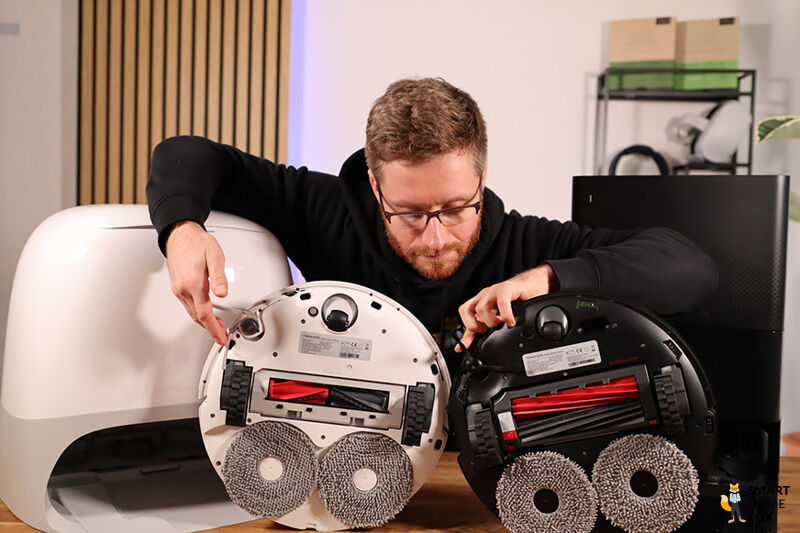 Seitenbuersten vom QRevo Curv und QRevo Slim im Vergleich